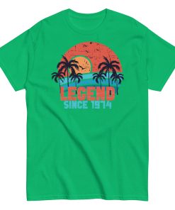 50th Birthday T-Shirt Legend Since 1974 Birthday Present