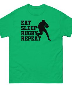 Eat Sleep Rugby Repeat T-shirt Rugby Fans T-shirt