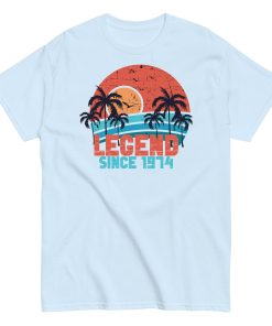50th Birthday T-Shirt Legend Since 1974 Birthday Present