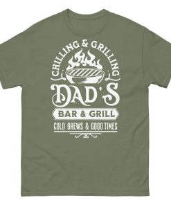 Dad’s Bar & Grill T-shirt Chilling & Grilling BBQ T-shirt
