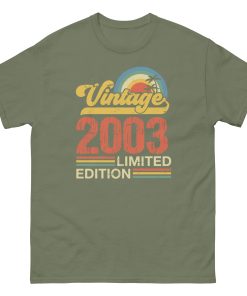 21st Birthday T-shirt 2021 Vintage Limited Edition 2021 T-shirt