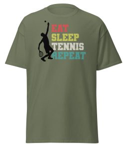 Eat Sleep Tennis Repeat T-shirt Fun T-shirt For Tennis Players