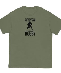 Never Underestimate An Old Man Who Loves Rugby T-shirt