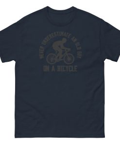 Never Underestimate An Old Guy On A Bicycle T-shirt for Cyclists