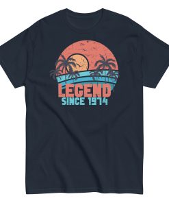 50th Birthday T-Shirt Legend Since 1974 Birthday Present