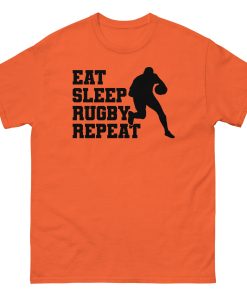 Eat Sleep Rugby Repeat T-shirt Rugby Fans T-shirt
