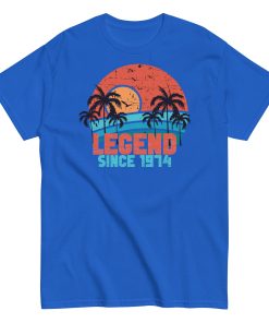 50th Birthday T-Shirt Legend Since 1974 Birthday Present