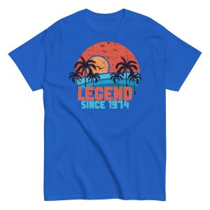50th Birthday T-Shirt Legend Since 1974 Birthday Present