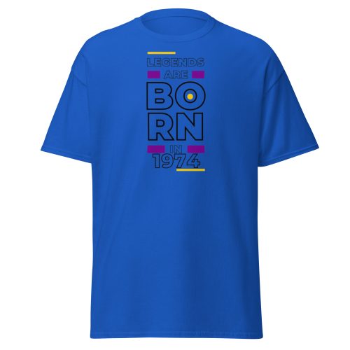 Legends Are Born in 1974 50th Birthday T-shirt For Him