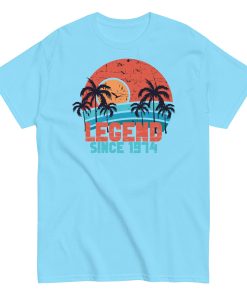 50th Birthday T-Shirt Legend Since 1974 Birthday Present