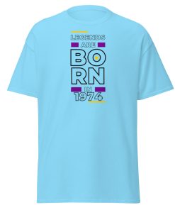 Legends Are Born in 1974 50th Birthday T-shirt For Him