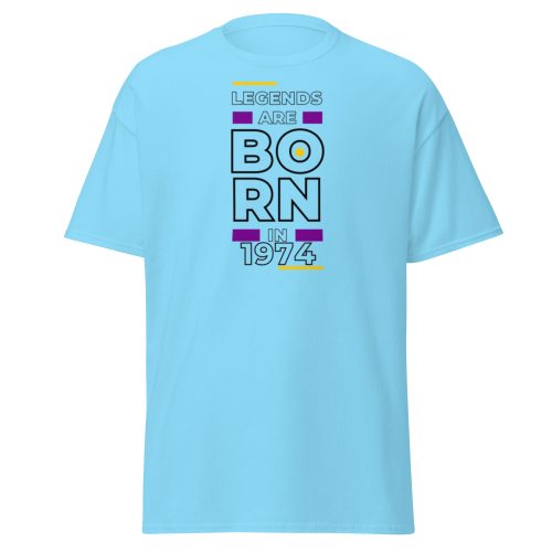 Legends Are Born in 1974 50th Birthday T-shirt For Him