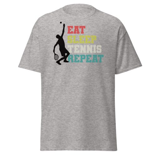 Eat Sleep Tennis Repeat T-shirt Fun T-shirt For Tennis Players