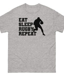 Eat Sleep Rugby Repeat T-shirt Rugby Fans T-shirt