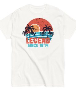 50th Birthday T-Shirt Legend Since 1974 Birthday Present