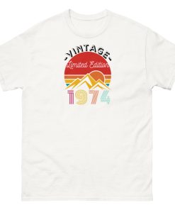 50th Birthday T-shirt 1974 Vintage Limited Edition T-shirt