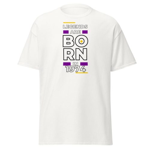 Legends Are Born in 1974 50th Birthday T-shirt For Him