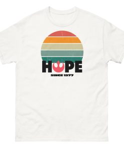 Hope Since 1977 Rebel Alliance T-shirt Space Wars
