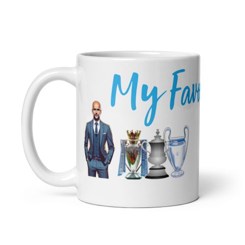 Pep Guardiola Mug Manchester City My Favourite Cup Trophies