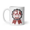 Number 1 Dad Mug Prize for Best Dad Mug Birthday Father’s Day Mug