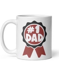 Number 1 Dad Mug Prize for Best Dad Mug Birthday Father’s Day Mug