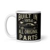 70th Birthday Mug Built in 1954 All Original Parts Mug Classic Car