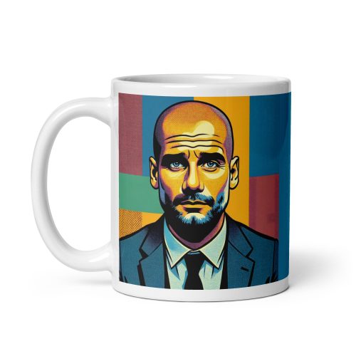 Pep Guardiola Pop Art Mug Man City Pop Art