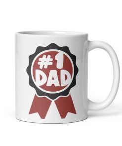 Number 1 Dad Mug Prize for Best Dad Mug Birthday Father’s Day Mug