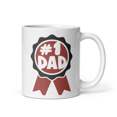Number 1 Dad Mug Prize for Best Dad Mug Birthday Father’s Day Mug