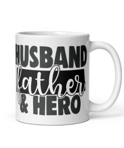 Husband Father & Hero Mug Dad Birthday Mug Father’s Day Gift
