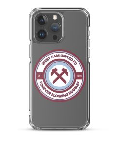 West Ham iPhone® Phone Case Hammers Bubbles WHUFC