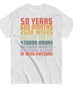 50 Years Old 50th Birthday Vintage Months Days Retro Gift T-Shirt