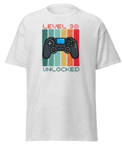 30th Birthday T-shirt Gamer Controller Level 30 Unlocked