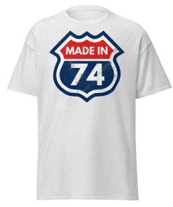 1974 Birthday T-shirt Made in 74 Route Sign 1974 - Image 16