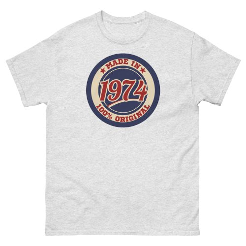 50th Birthday T-shirt Made in 74 Route Sign 1974