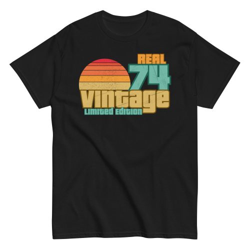 Real 74 Vintage Limited Edition 50th Birthday T-shirt 1974