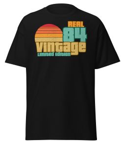 Real 84 Vintage Limited Edition Retro 1984 T-shirt 40th Birthday