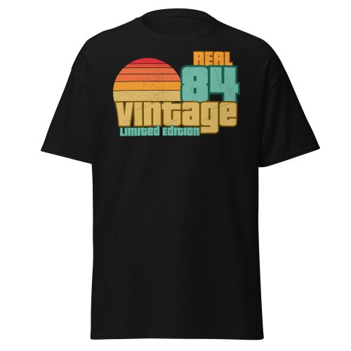 Real 84 Vintage Limited Edition Retro 1984 T-shirt 40th Birthday