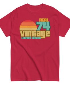 Real 74 Vintage Limited Edition 50th Birthday T-shirt 1974