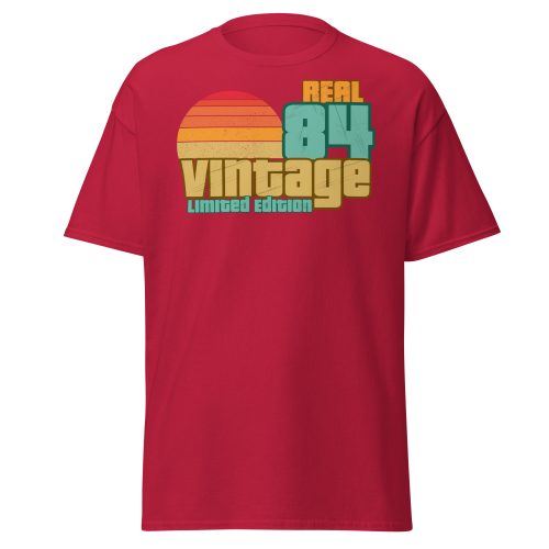 Real 84 Vintage Limited Edition Retro 1984 T-shirt 40th Birthday