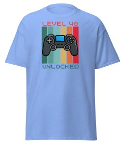 40th Birthday T-shirt Gamer Controller Level 40 Unlocked