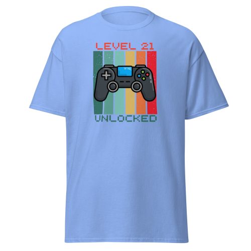 21st Birthday T-shirt Gamer Controller Level 21 Unlocked