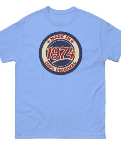 50th Birthday T-shirt Made in 74 Route Sign 1974