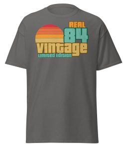 Real 84 Vintage Limited Edition Retro 1984 T-shirt 40th Birthday