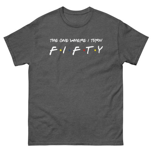 Friends 50th Birthday T-shirt The One Where I Turn Fifty