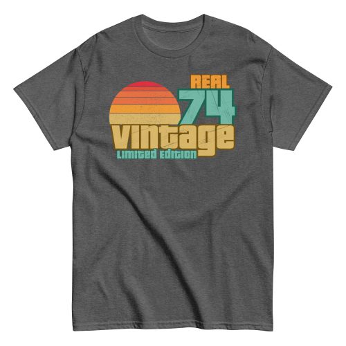 Real 74 Vintage Limited Edition 50th Birthday T-shirt 1974