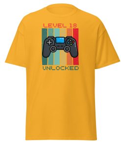 18th Birthday T-shirt Gamer Controller Level 18 Unlocked