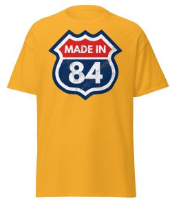 40th Birthday T-shirt Made in 84 Route Sign 1984