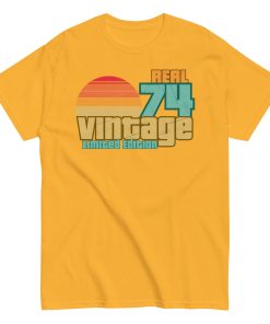 Real 74 Vintage Limited Edition 50th Birthday T-shirt 1974