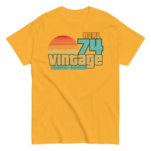 Real 74 Vintage Limited Edition 50th Birthday T-shirt 1974